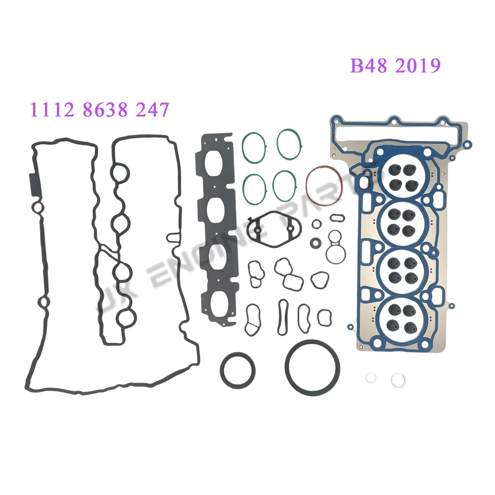 B46 B48 Engine Rebuild Kit Full Gasket Set For BMW 2.0 220I 330i 420i 430i 520i 530i 740E X1 X2 X3 X4 MINI 2.0L B46B20 B48B20