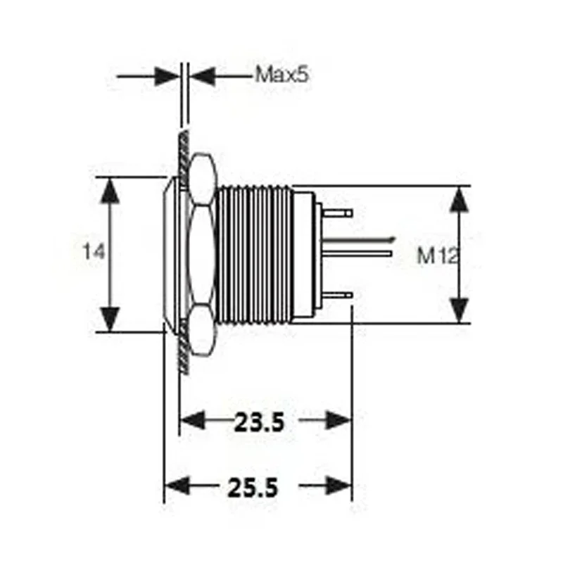 1PC 12MM with LED 12V 24V 220V Metal Button Switch locking push button Self locking waterproof illuminated