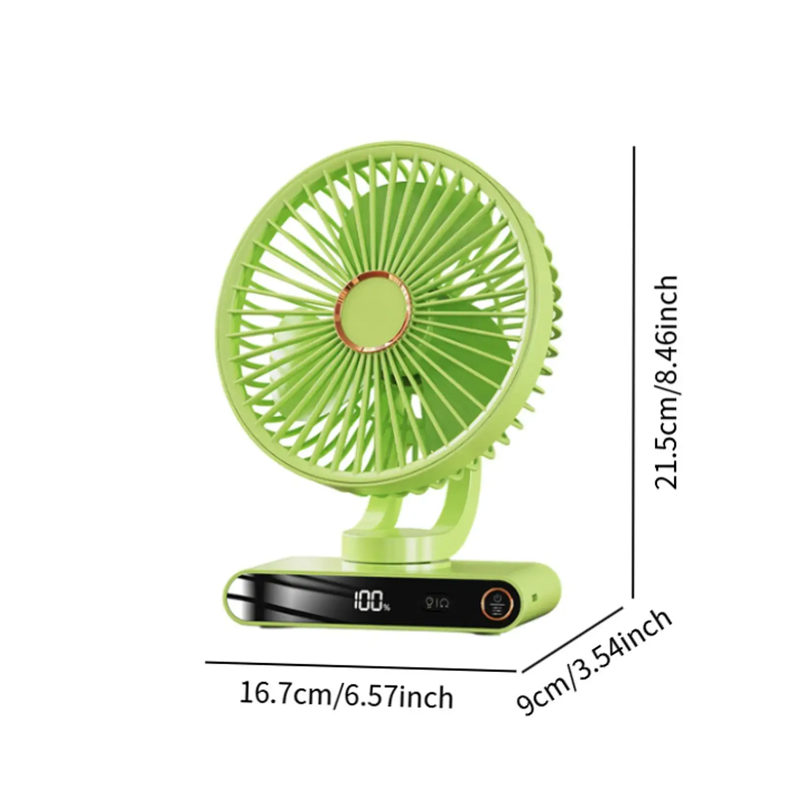 مروحة مكتب محمولة، مروحة تبريد شخصية، متعددة الوظائف، تدفقات هواء قوية، مدمجة