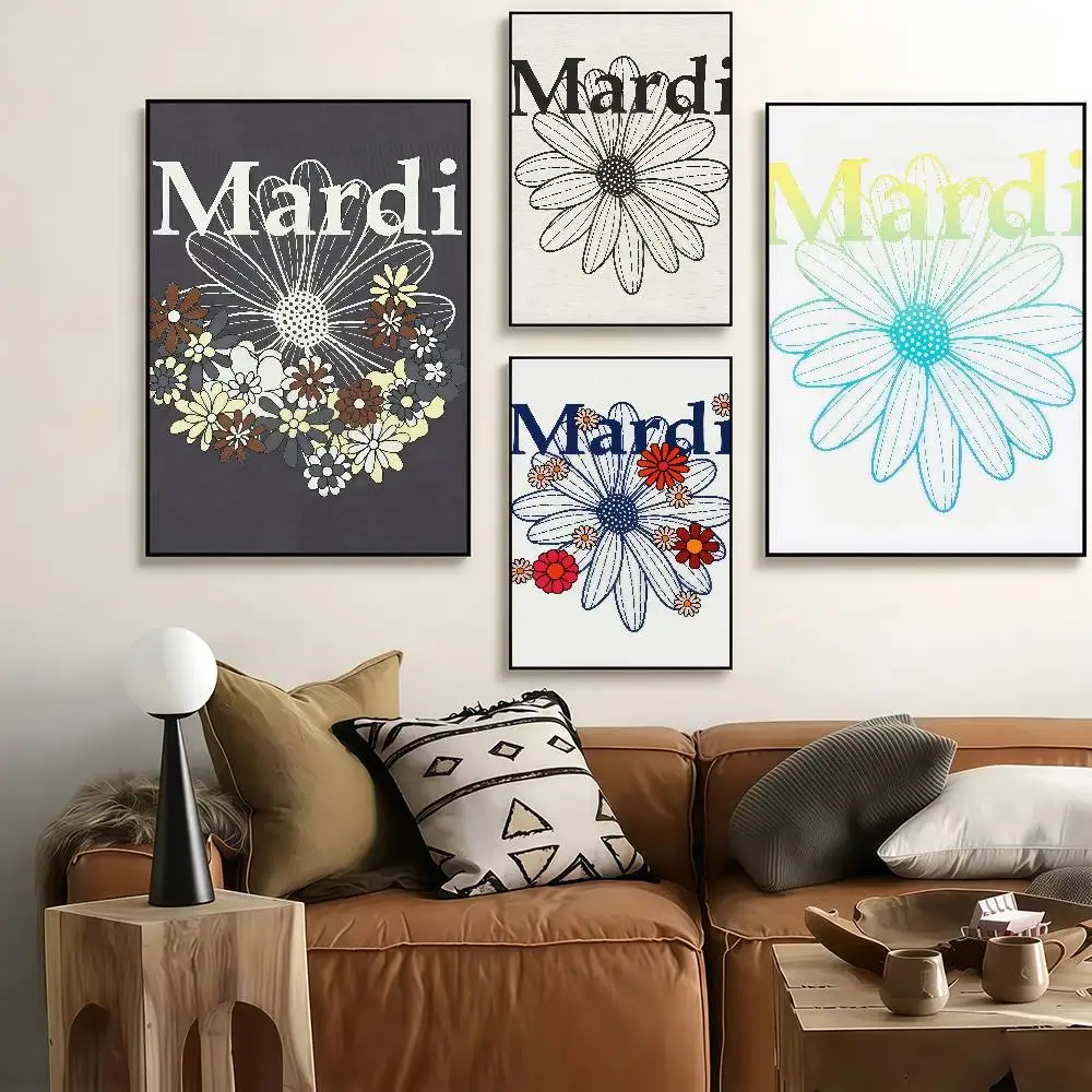 Classic Beautiful M-Mardi M-Mercredi-I Poster Stickers Art Print Retro Artistic Wall Decor HD Living Room Home Decor Unique Gift