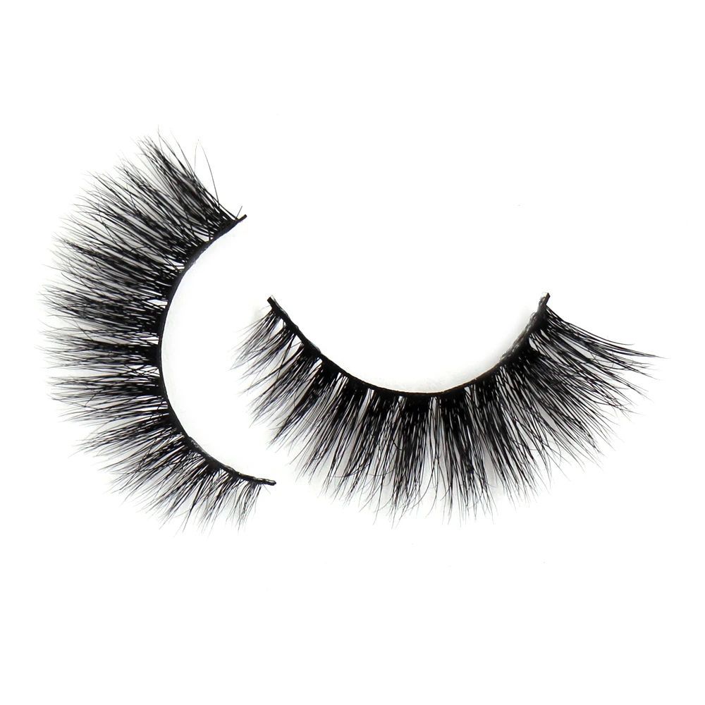 LEHUAMAO Sztuczne Rzęsy 3D z Norek, Długotrwałe Rzęsy z Norek, Naturalne Dramatyczne Rzęsy z Efektem Objętości, Grube Długie Sztuczne Rzęsy 3D