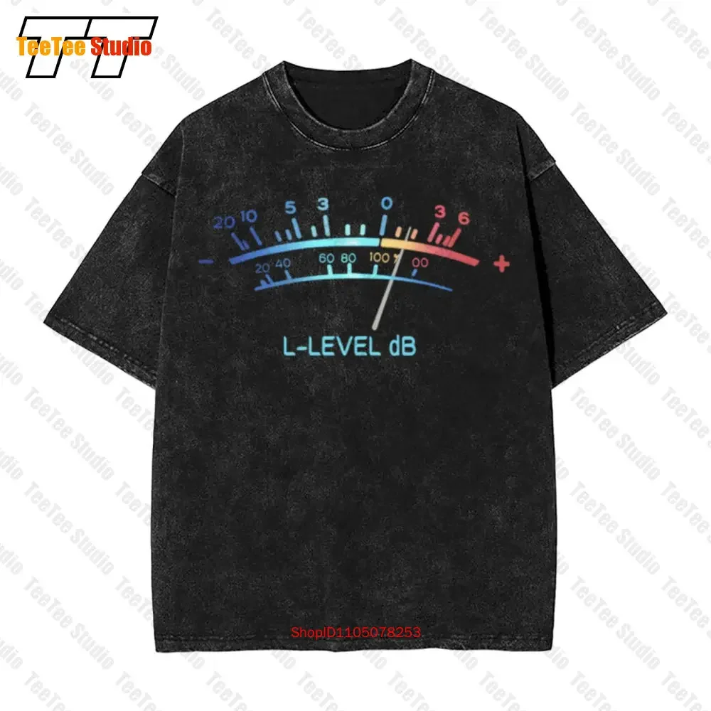Vu Meter Hifi Stereo Music Sound Engineer Vintage Oversized T-Shirt 6NG0