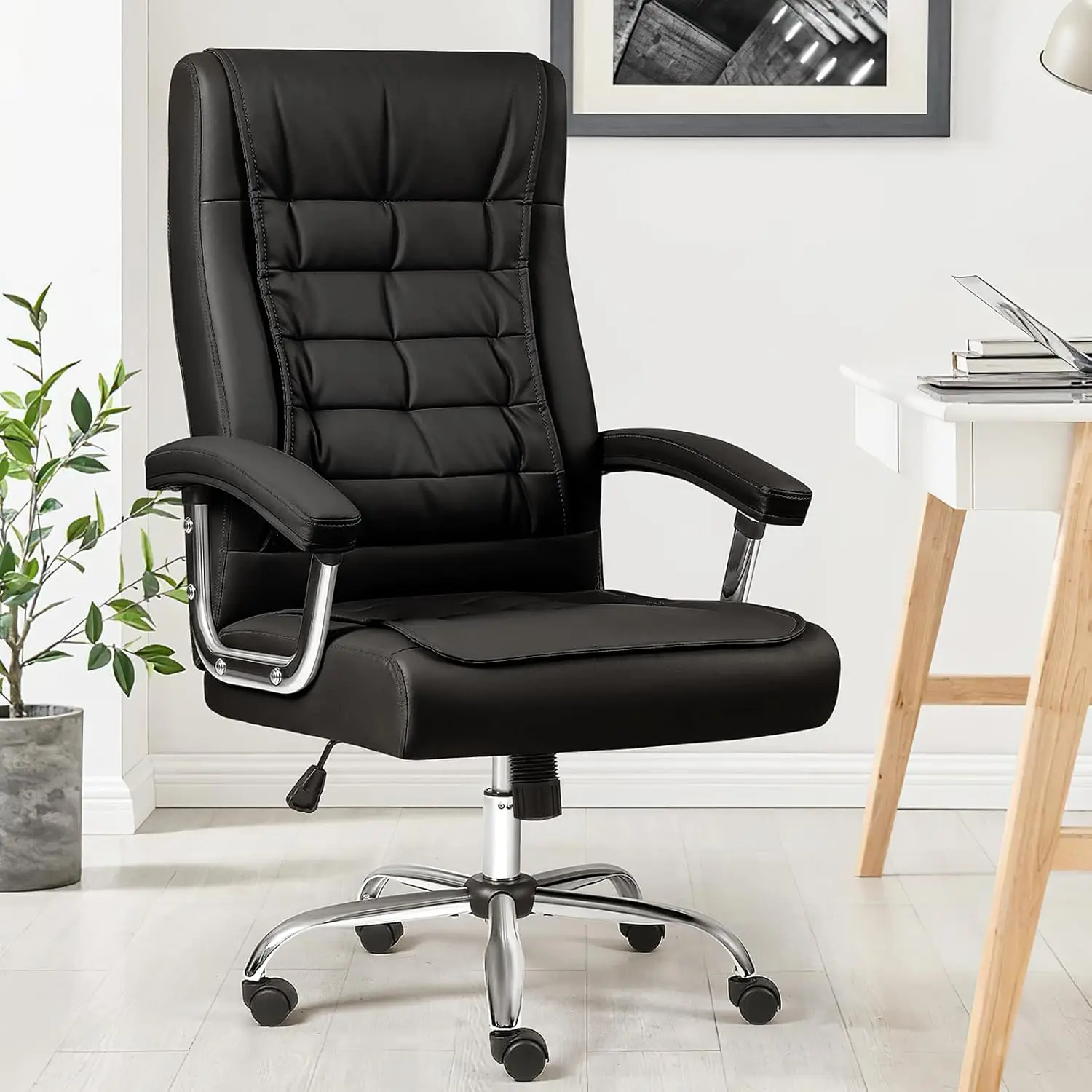 

Heavy People,High Back Executive Desk Chair,Adjustable Home Office Chair with Armrest,Swivel Computer Chair with Spring Seat