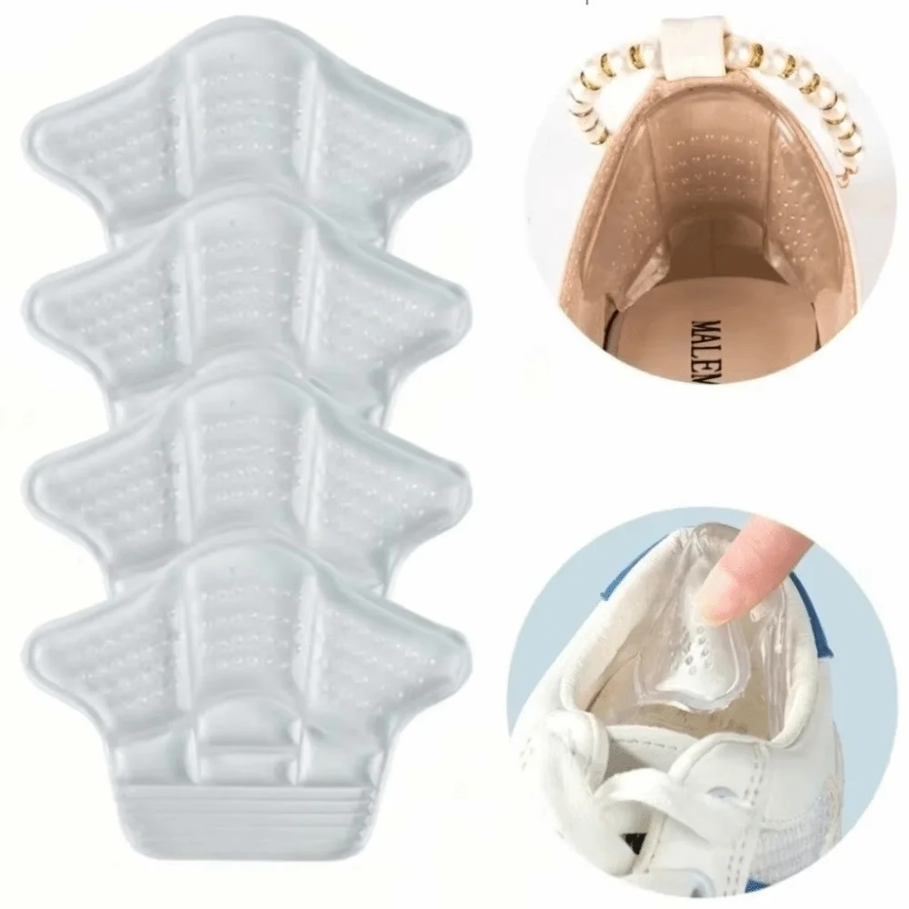 1 pair Silicone Insole Heel Protector Adjustable Size Self-Adhesive Patch Heel Pads Comfort Reusable Back Sticker Insoles Heels