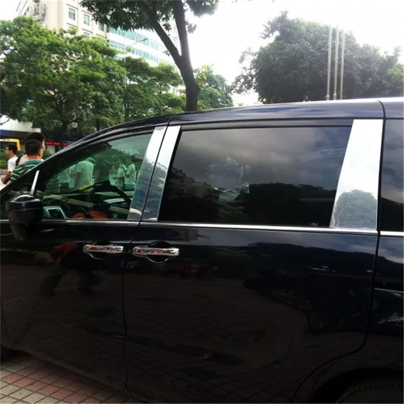 

WELKINRY For Honda Odyssey RC 5th Generation 2013-2023 Car Body Door Window Central Middle B C Pillar Column Post Cover Trim
