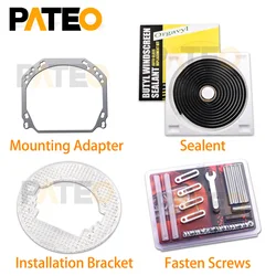 Mounting Adapter Frame Bracket Sealant Screws Nut Transition Tool For BI-XENON BI-LED Projector Lens Headlight Retrofit Modify
