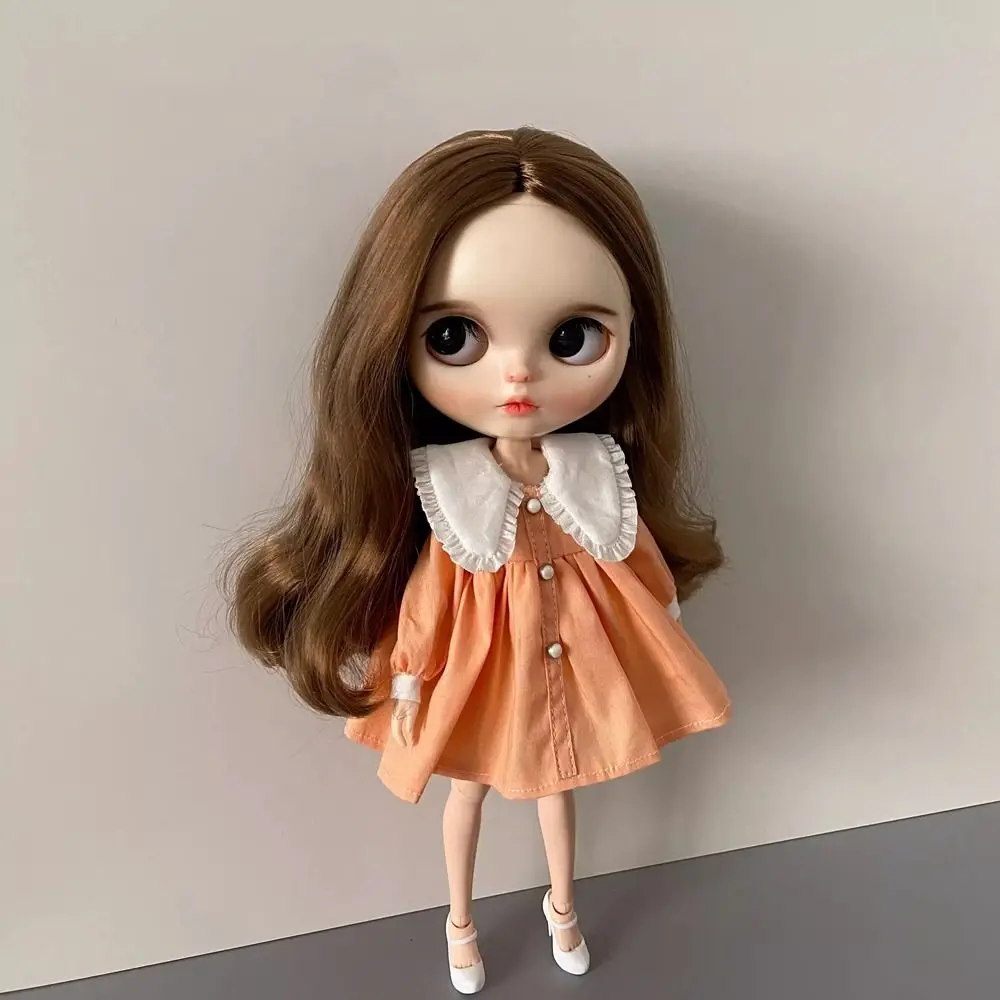Doll Party Clothes Lapel Collar Dresses For ob24 ob26 dolls for azone ymy Dolls Princess Dresses for blythe Dolls Accessories