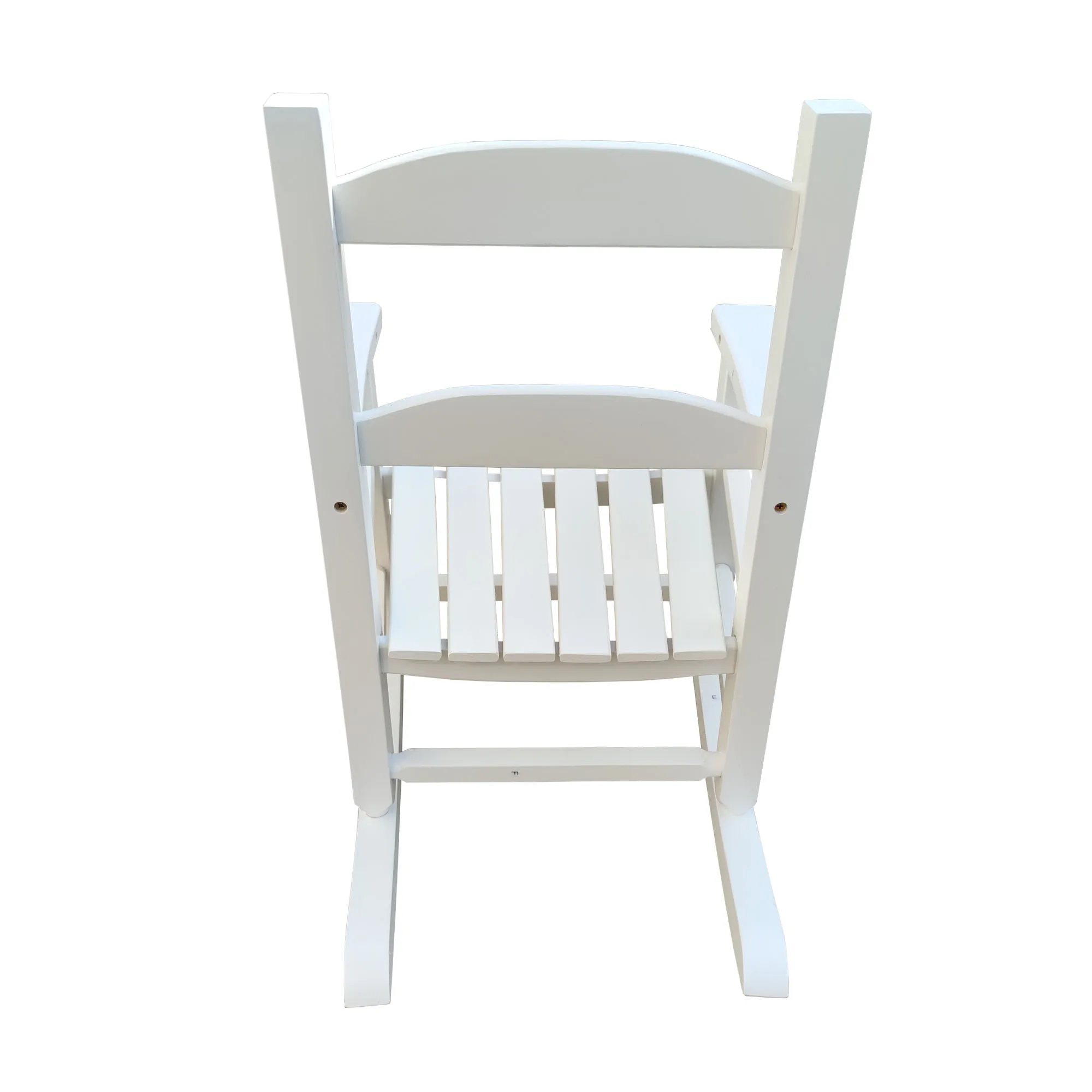 Children's rocking white chair- Indoor or Outdoor -Suitable for kids-Durable-populus wood