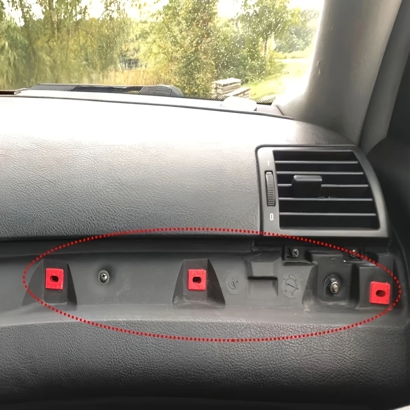 

Car Dashboard Trim Clips Red Insert Fastener Buckles Panel Fixing Grommets Fit BMW E46 E65 E66 E83N