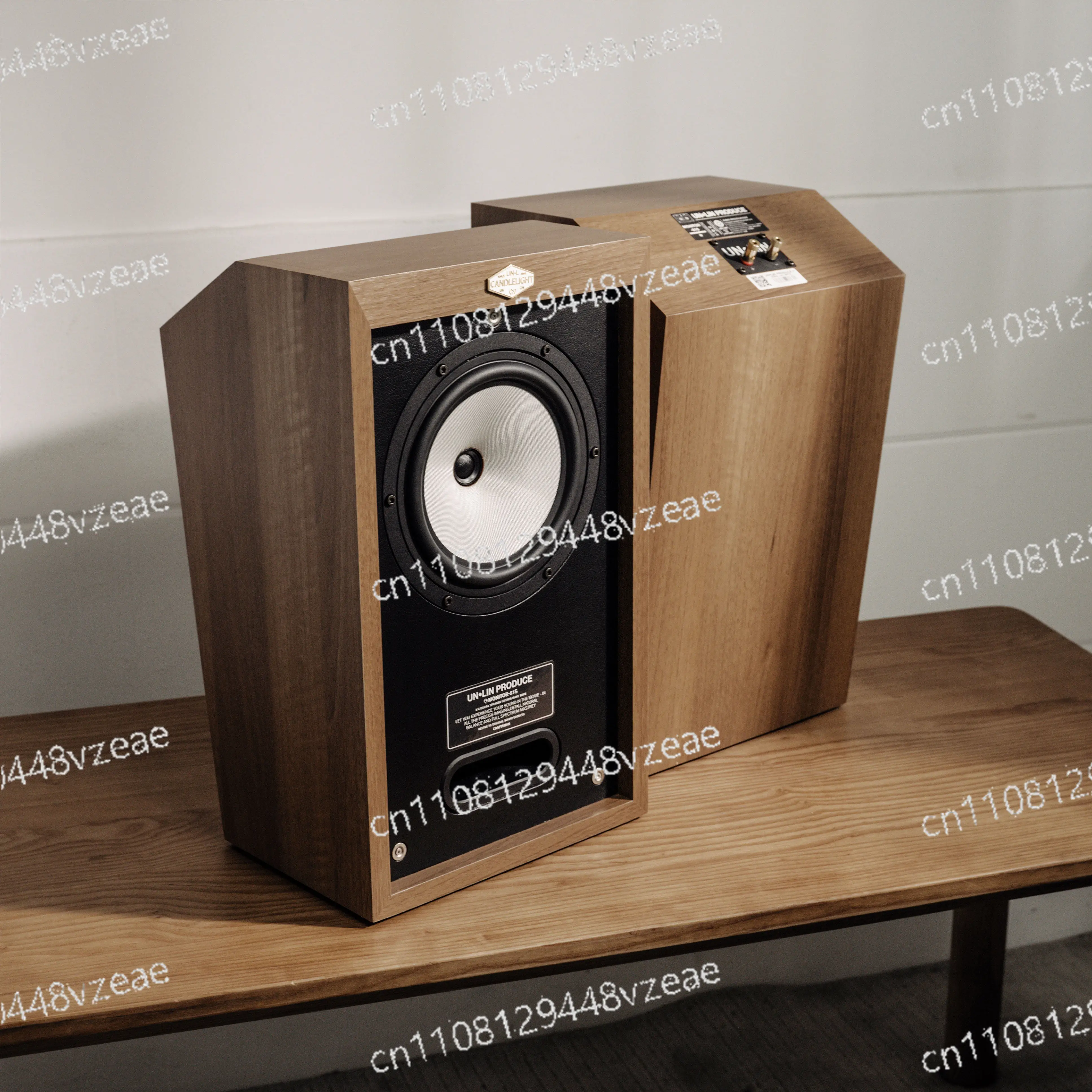 Desktop Monitor Coaxial Full-range Audio, Transparent and Sweet, Classic 81S 8-inch Fever Speaker HIFI Bookshelf Box