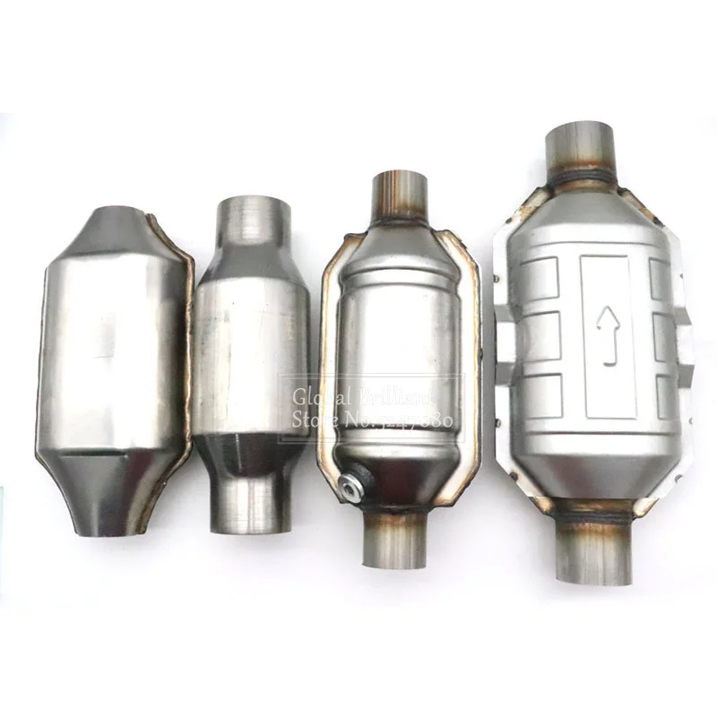 Universal Catalytic Converter 400 Cells High Flow Muffler Round Stainless Steel Euro 1 Standard Car Accessories