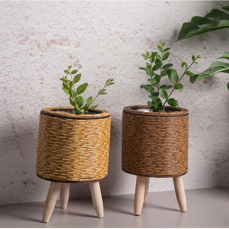 Creative Desktop Plant Stand Plastic Imitation Vine Succulent Pot Landing Triangle Bonsai Basin Versatile Scene Flower Rack