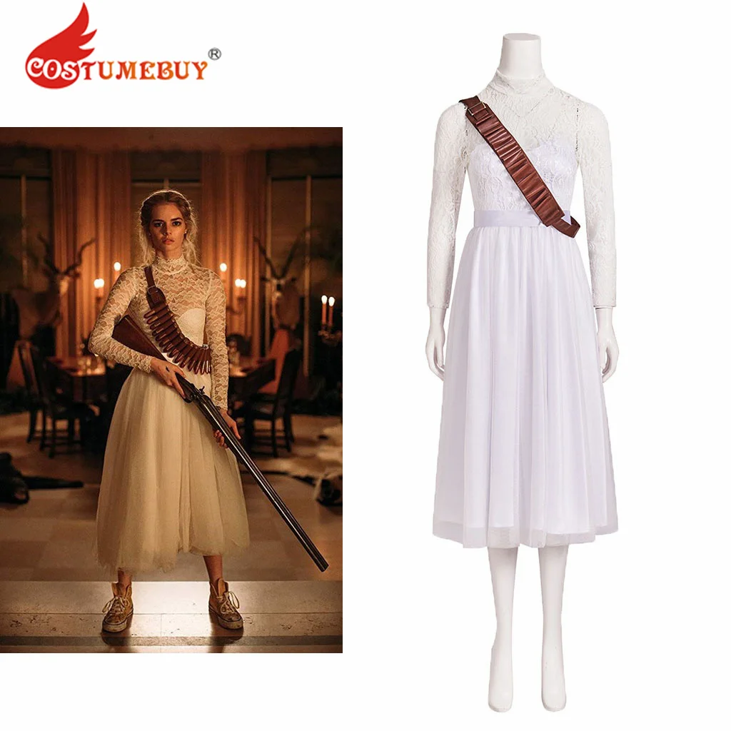 Grace Cosplay Costume The Bride Grace Wedding Gown White Dress Halloween Costume