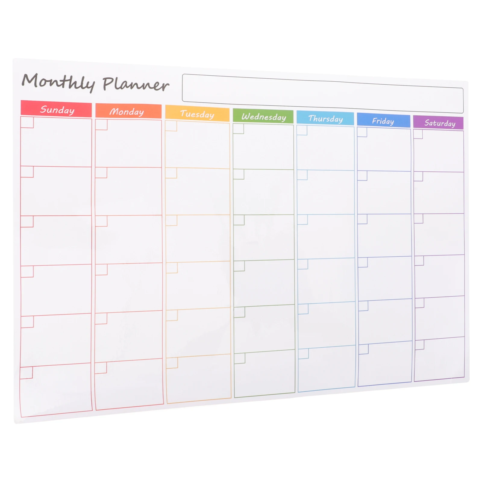 Magnetic Fridge Whiteboard Dry Erase Planner Calendar Monthly Scheduling Board Reusable Erasable Large Note Space Smooth Writing