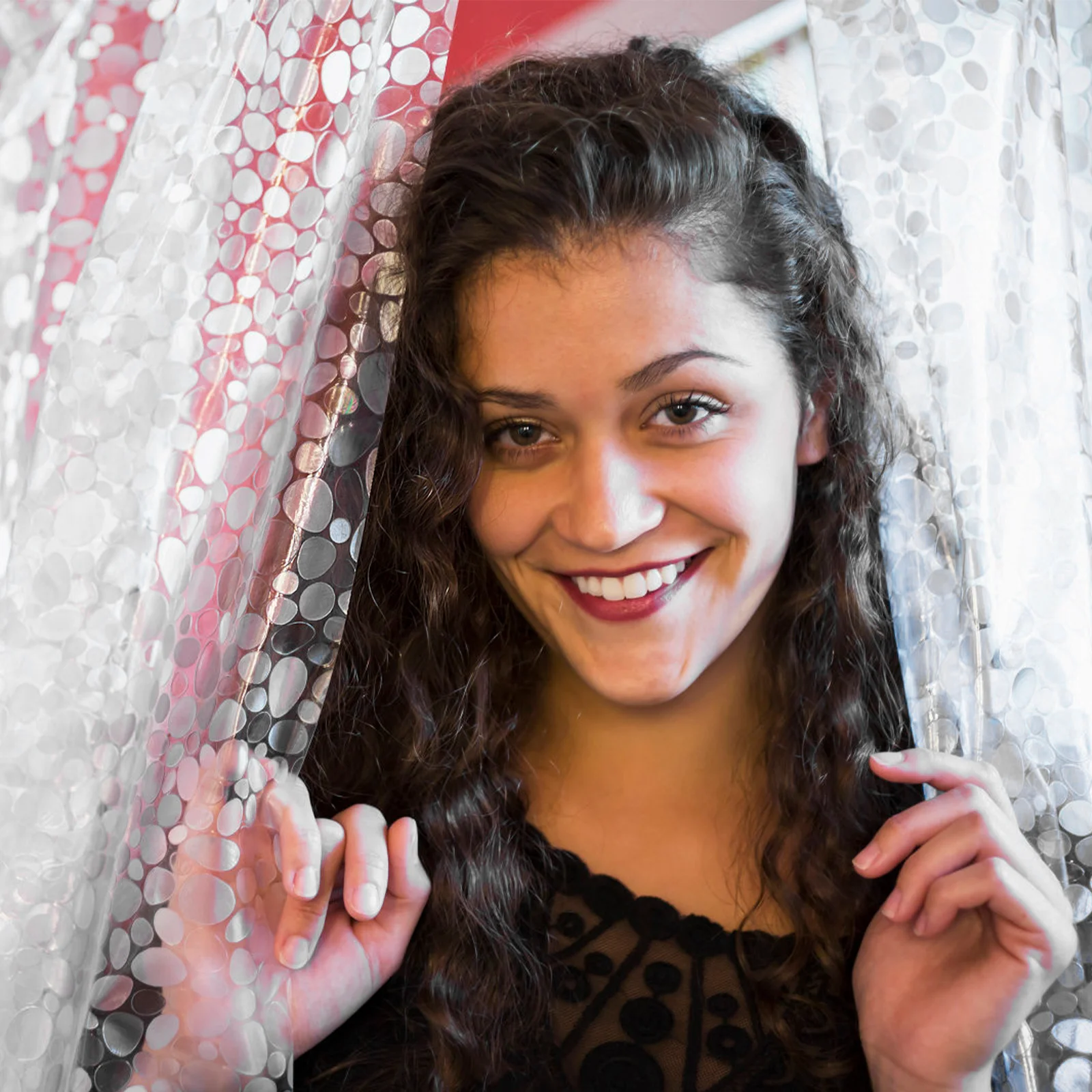 

Waterproof Shower Curtain Liner PVC Heavy Duty for Small Showers Garden Tubs Stylish Easy to Wipe Clean