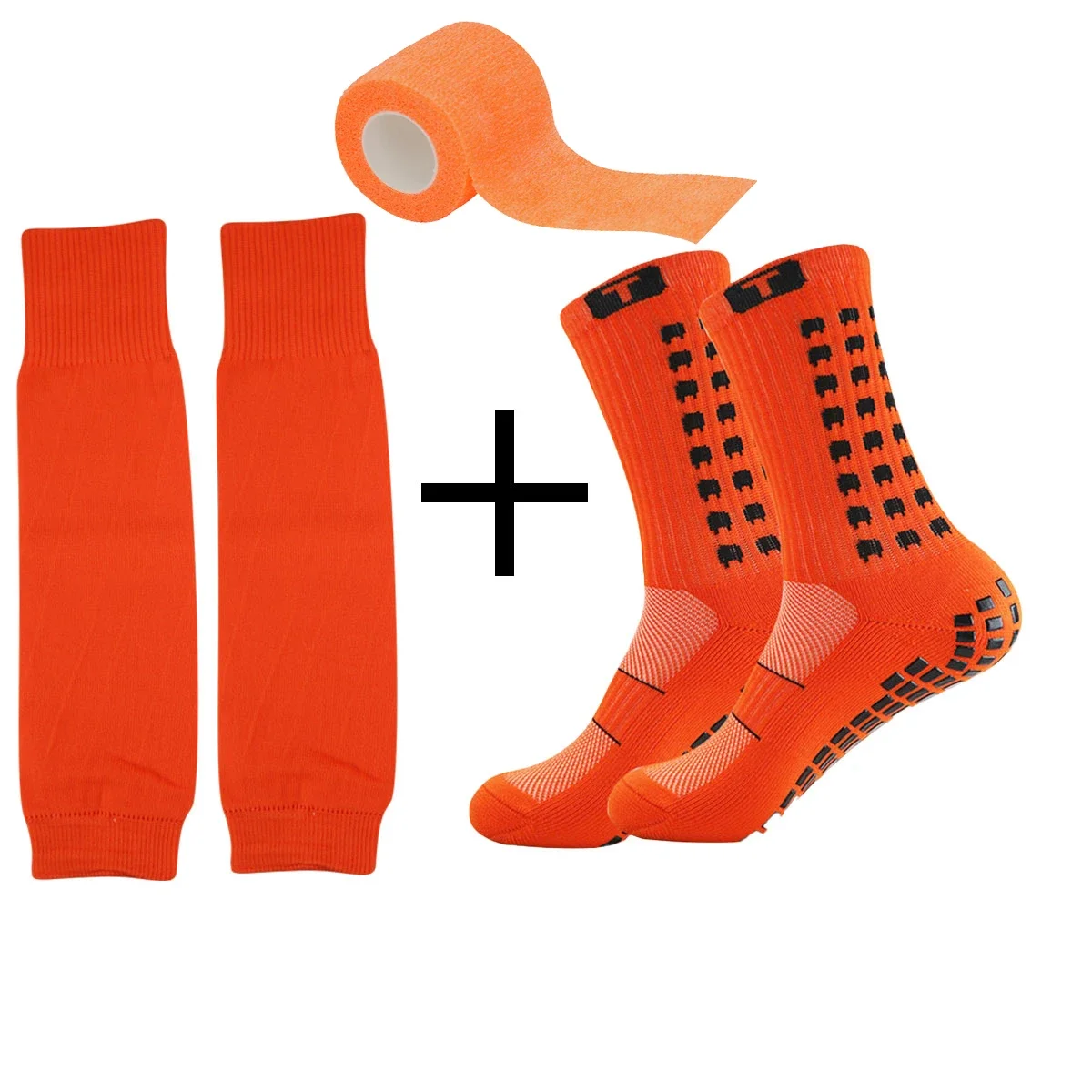 

Grip 3-piece football socks for men's and women's sports Breathable sports socks with waterproof foam rubber pads