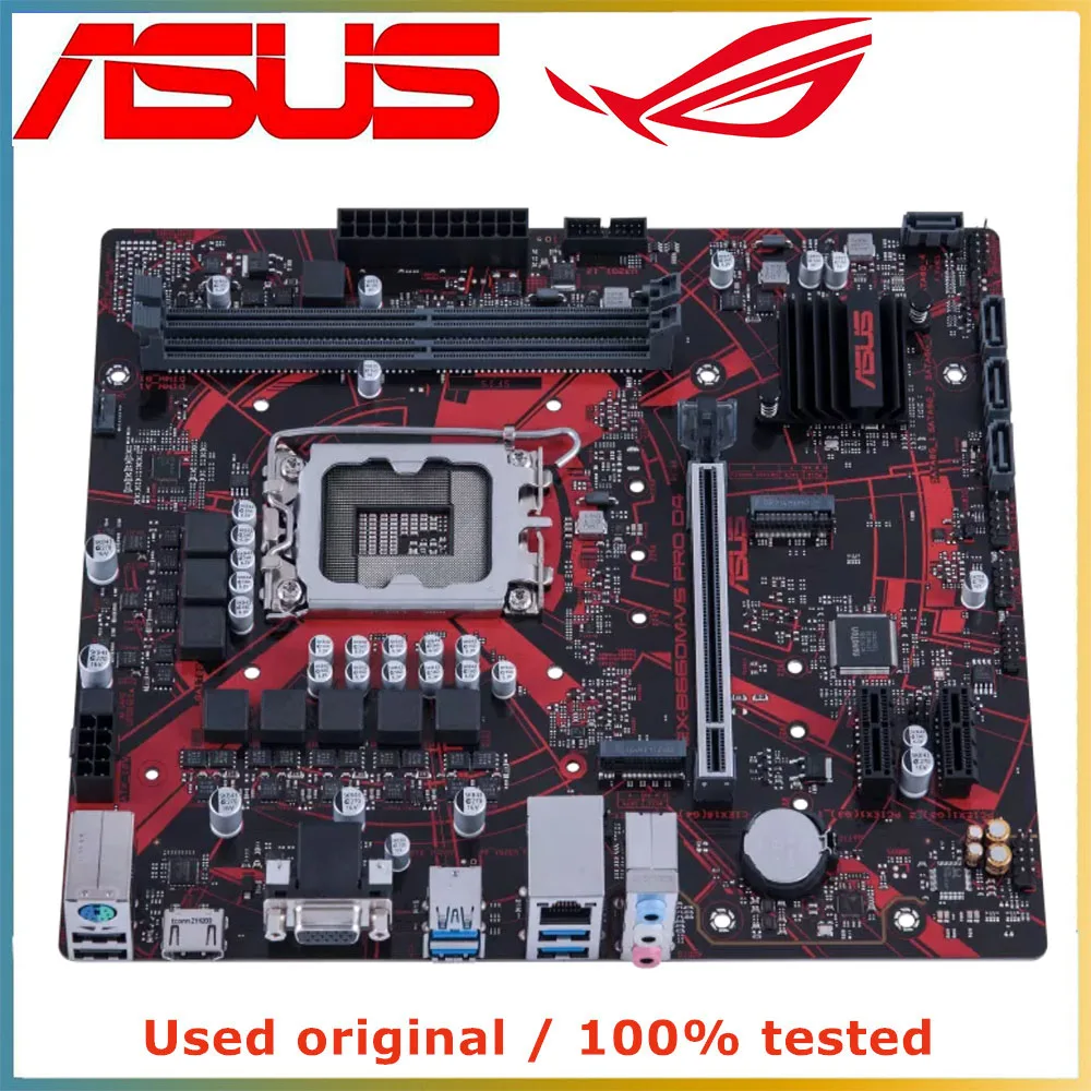 For ASUS EX-B660M-V5 PRO D4 B660M-V5 PRO D4 Main Board 1700 Pin Support 12th 13th Gen CPU 2.5G Network Interface Card Compatible