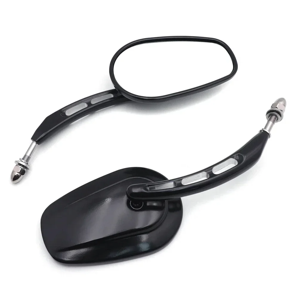 Aftermarket Big Mirrors with Hollow-out Stem For 1982-later universal to most Harley Dyna Super Glide Convertible FXDS