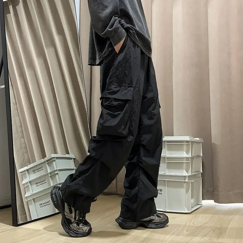 

Hip Hop Wide Spring Summer Men's Cargo Pants Cotton Aesthetic Emo Slacks Luxury Cheapest Cheap Nylon Long Casual Male Trousers