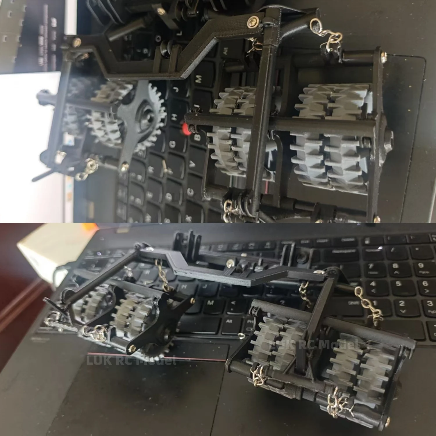 1/16 Black Minesweeper For RC Tank HL M1A2 3889 3918 3819 3818 Accessories 3D Parts Modified DIY Boy Gift Toy