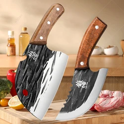 Hand-forged Professional Fish-killing and Meat Cleaver Knife Stainless Steel Kitchen Knife High-hardness Household Kitchen Tools