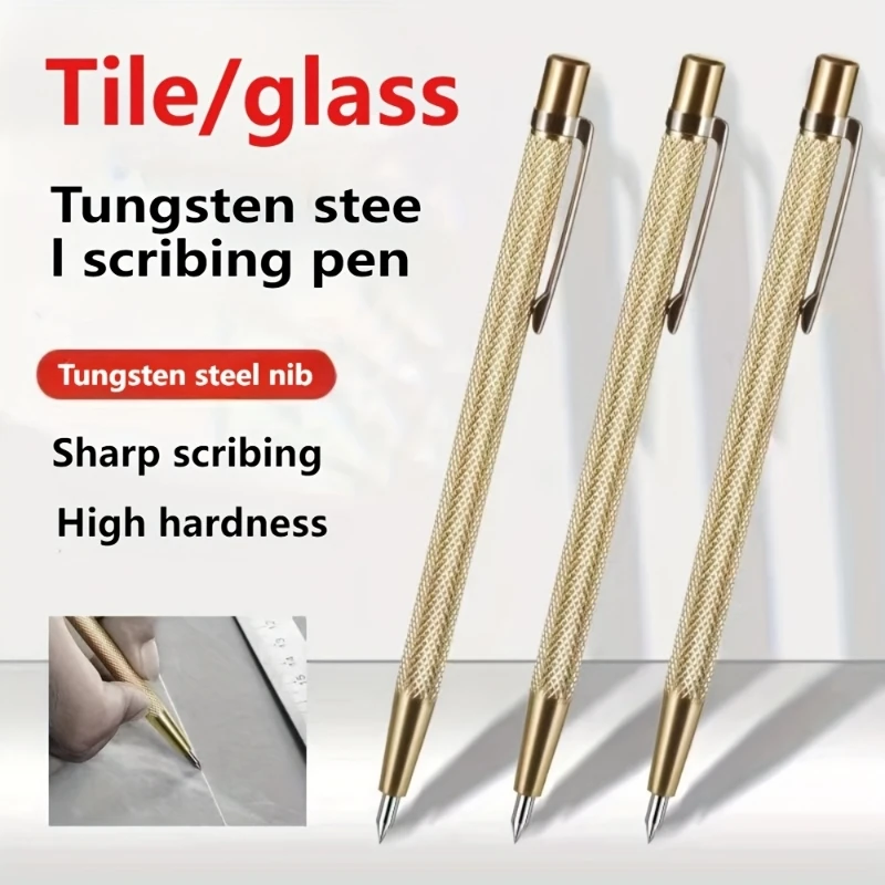 5/2/1PCS Chrome Steel Alloy Marking Pen Tile Glass Woodworking Cutting Pen Steel Plate Drawing Needle Marking Cutting Tools