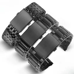 For DIESEL Accessories Watch Strap with Tool Double Press Buckle Men Dz4318/7395/7305/7401 Stainless Steel 24 26 28mm Watchband