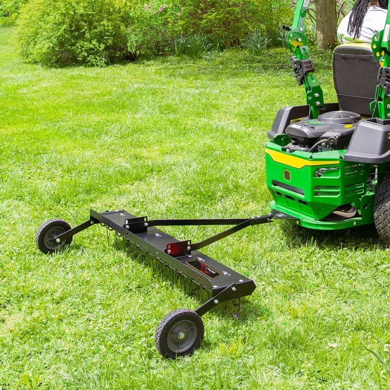 Tow Behind Grass Dethatcher, Removes Thatch from Large Lawns in Less Time