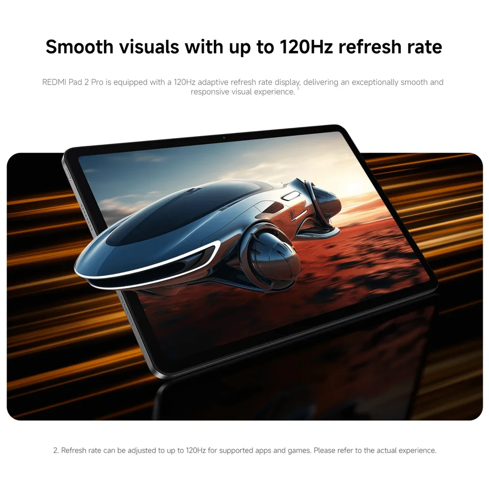 Redmi Pad 2 Pro, 128GB/256GB WIFI 6 Global Version, Snapdragon® 7s