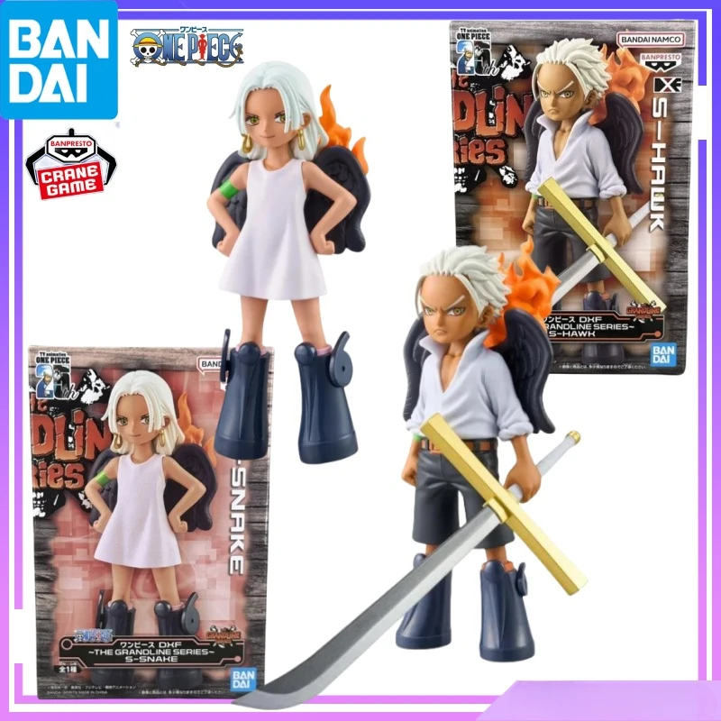 Bandai in Stock Original BANPRESTO ONEPIECE Anime DXF~THE GRANDLINE SERIES~ S-SNAKE&S-HAWK Action Figures Toys Collectible Model