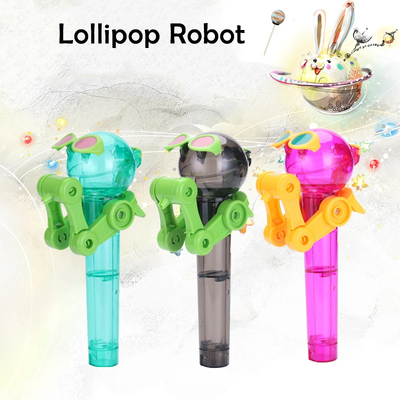 

Creative Lollipop Robot Holder Novelty Surprise Lollipop Kids Toy Gift For Children Lollipop Candy Storage Funny Surprise Gift