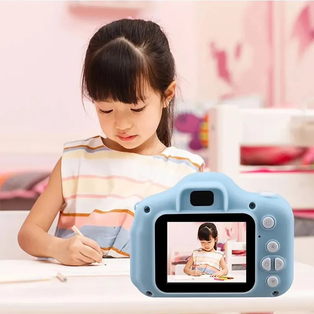HD Mini Digital Kids Camera X2 Children Camera Can Take Pictures Video Small Camera Photography Children Birthday Gift Kids Toys