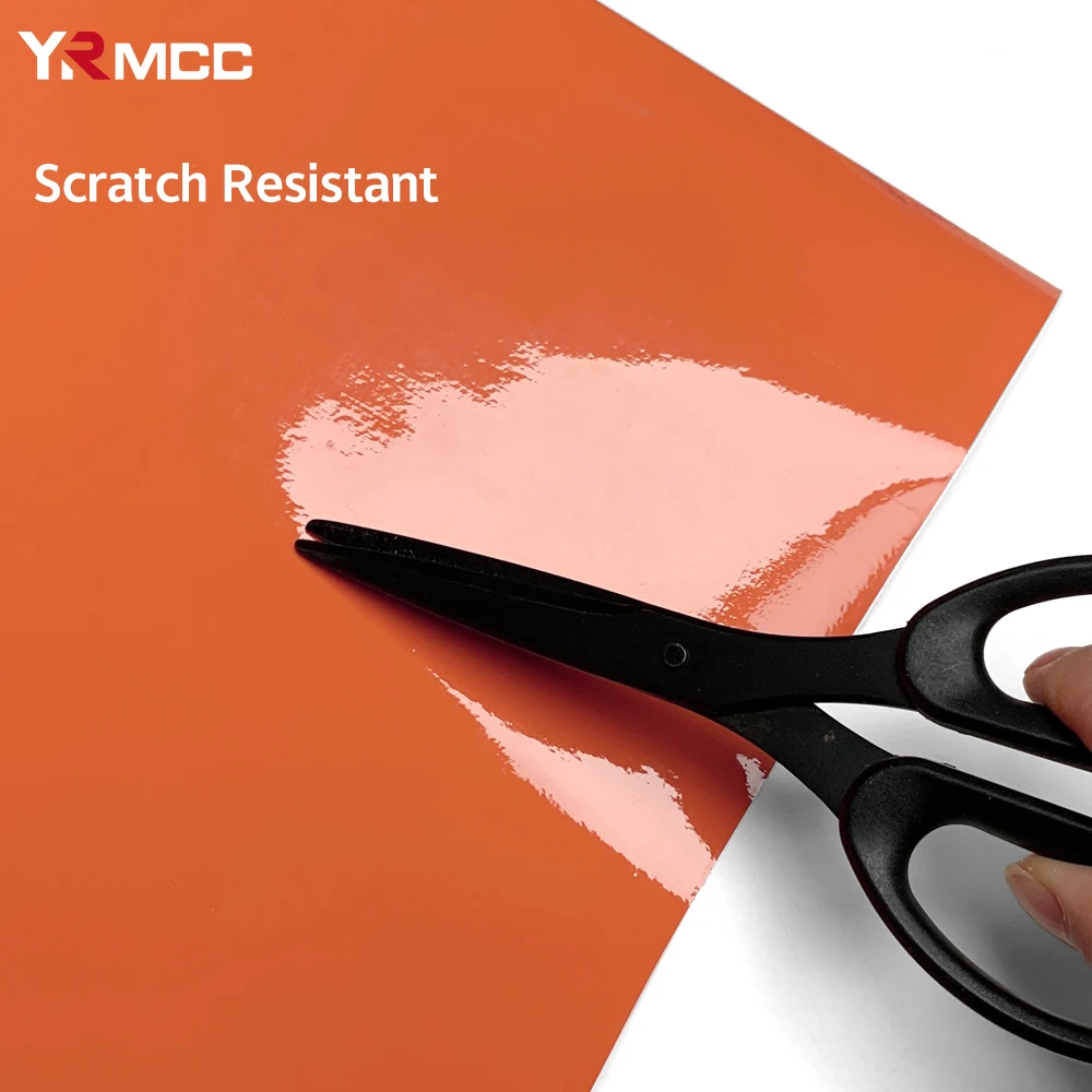 Glossy Car Sticker Vinyl Auto Tuning Waterproof Vinyl Wrap Orange Car Body Film Adhesive Motorcycle Sticker for Cars Accessories