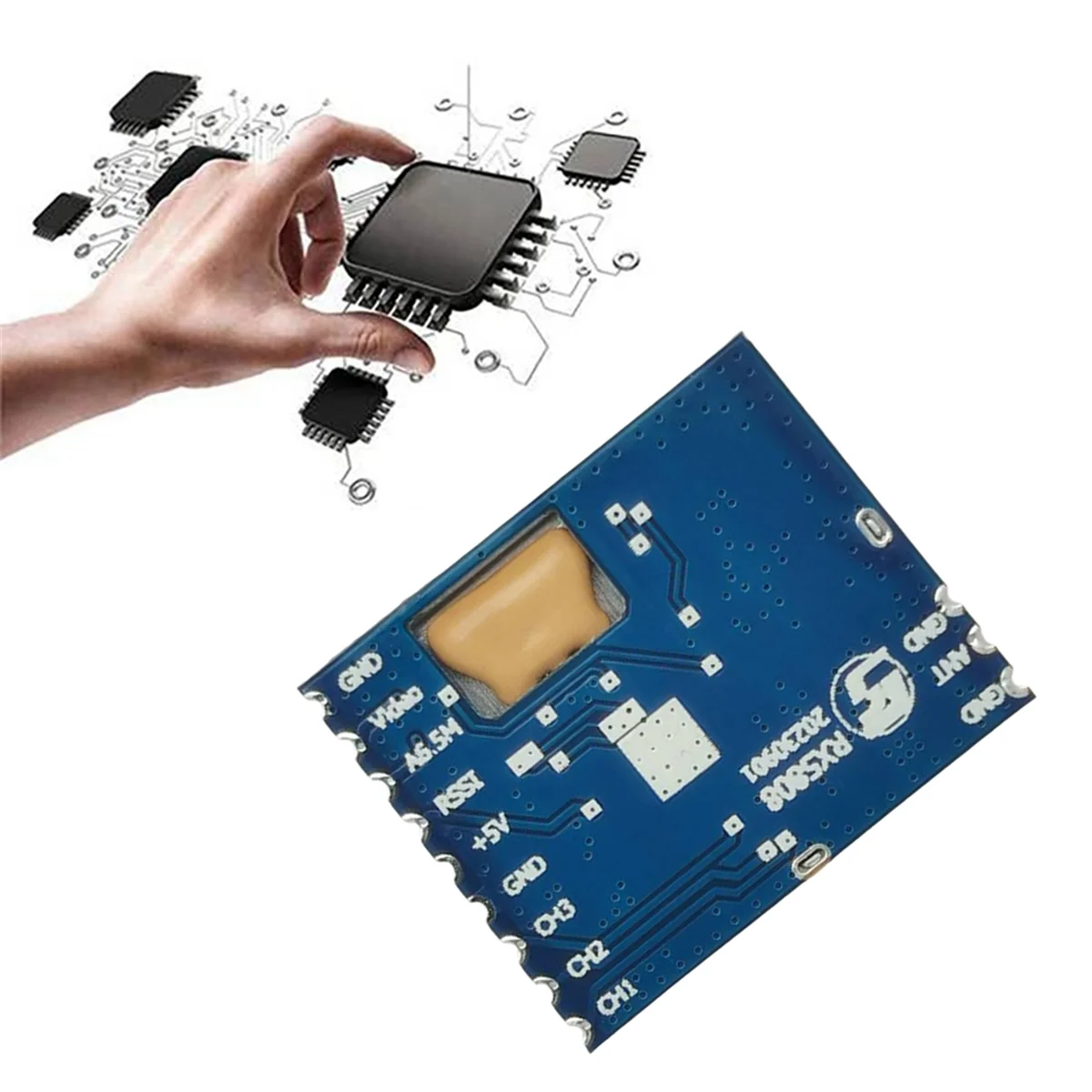 Trending Now Modulo ricevitore audio video wireless RX5808 da 5,8 GHz 3,5-5,5 V 7CH Modulo ricevitore audio video Modalità SPI