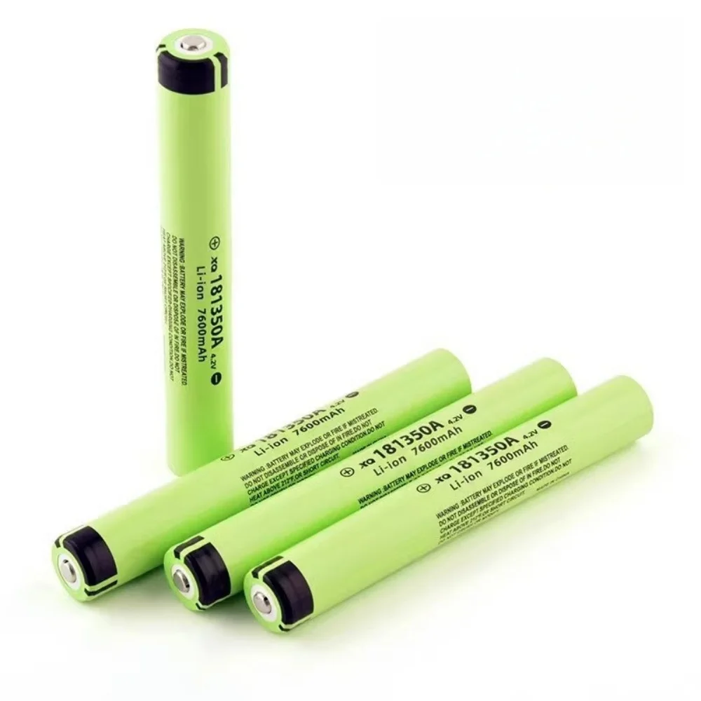 181350A 7600mAh.Large Capacity Rechargeable Lithium Battery 4.2V Latest Battery for Flashlight Battery,