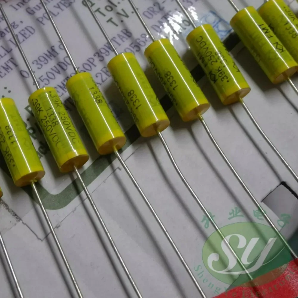 10pcs/lot Fara EMT 0.39uf 250V u39 390nf 394 Brand New Axial Film Capacitor
