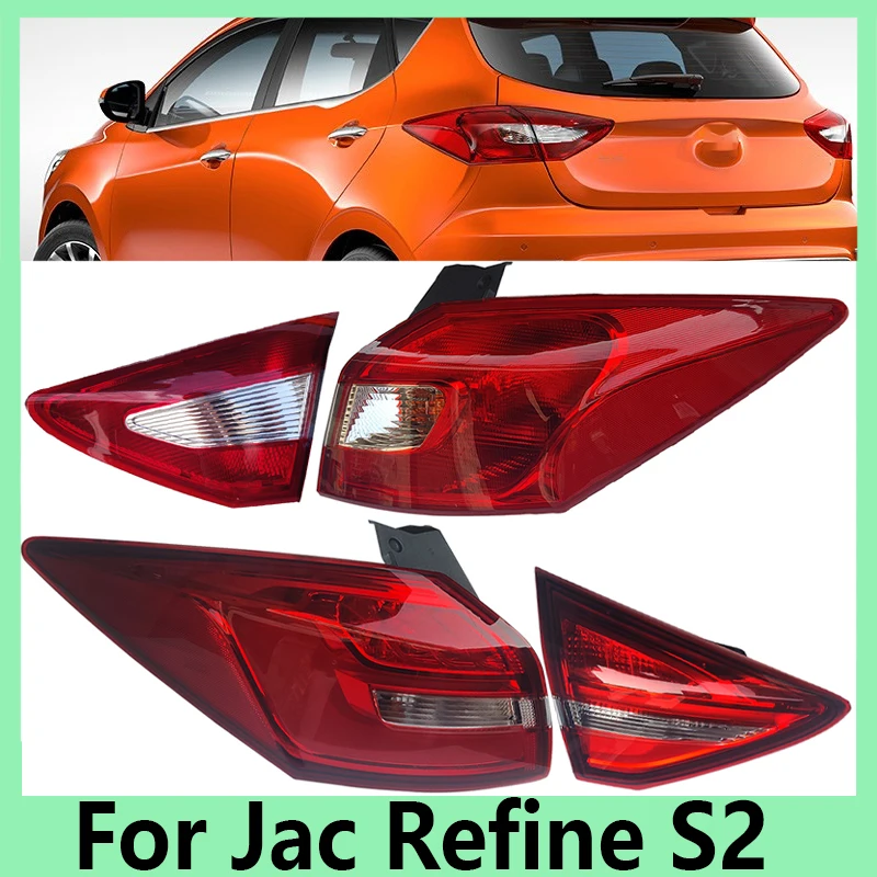 For Jac Refine S2 Auto Parts Tail Light Assembly Turn Signal Brake Warning Light LED or Ordinary Bulb Rear Bumper Headlight