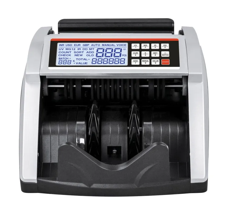 AL-5100 Counterfeit Fake Loose Money Currency Note Bill Cash Banknote Counter Detector Counting Machine For Indian Rupee