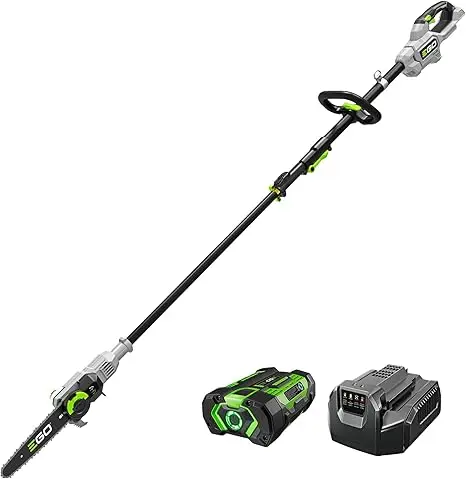 

Pole Saw, Cordless Electric Pole Saw for Tree Trimming with Telescopic LED Cut Line Indicator