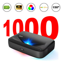 [Built-in Battery]1000ANSI Short Throw Projector 4k 8K Support Triple Laser Movie Android 5G Wifi Video Home Theater Projector