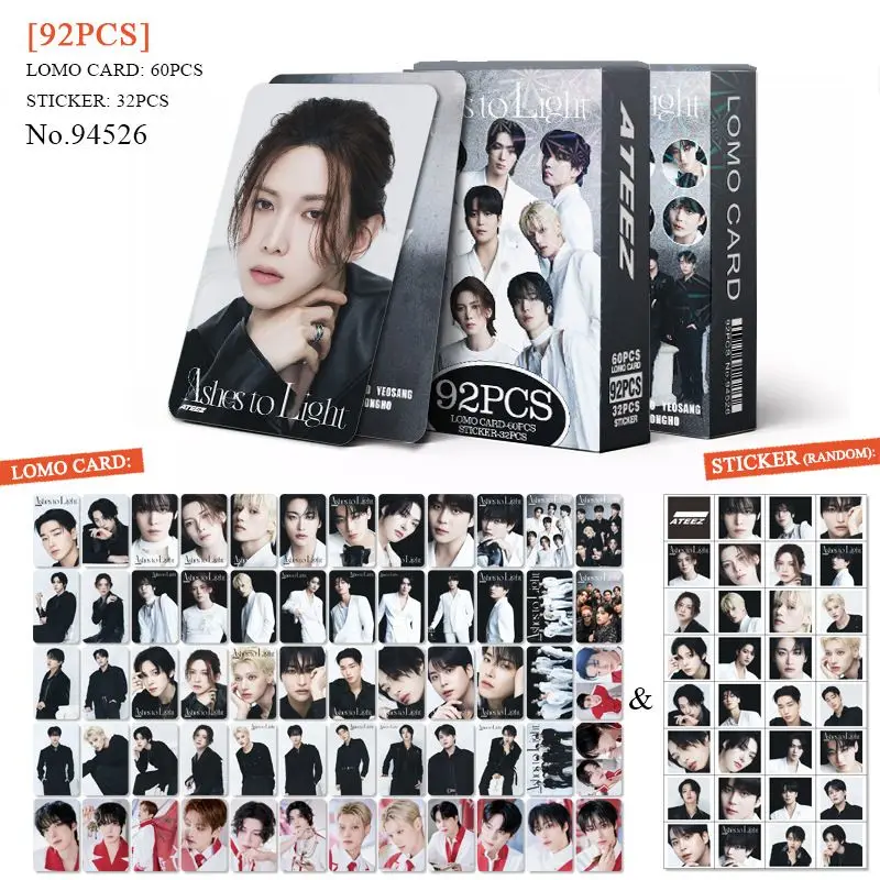 ATEEZ New Album Ashes to Light LOMO Card 55/92pc/set Ice On My