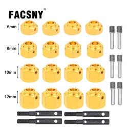 황동 휠 허브 확장 어댑터 및 금속 포털 액슬 드라이브 기어 샤프트, 1/10 RC 크롤러 액시얼 SCX10 III 지프 랭글러 글래디에이터