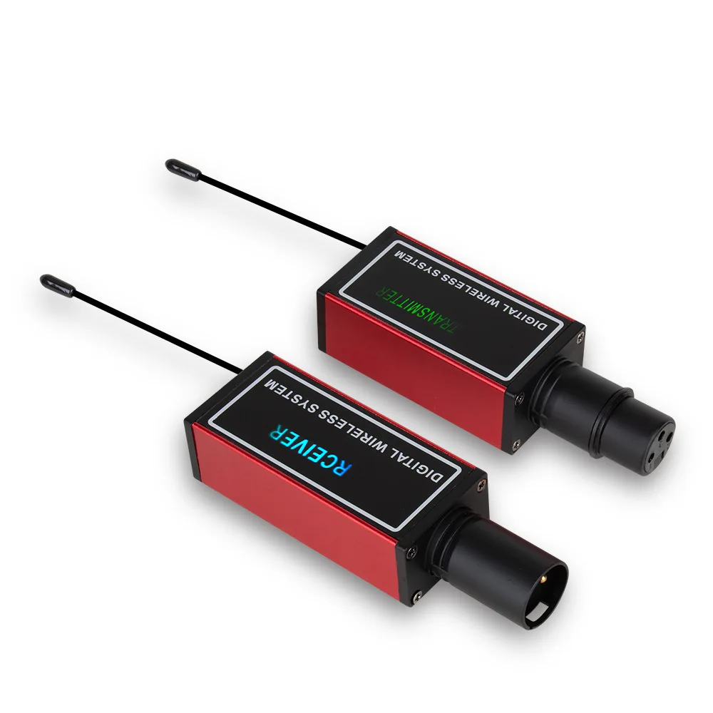 

Wireless Microphone System Wired to wireless microphone transmitter and receiver mic mixer plug-in xlr wireless system