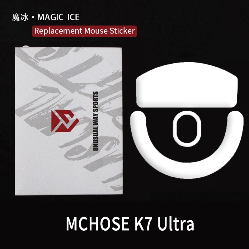 UnusualWaySports Mouse Skates Feet Mchose K7 Ultra Cambered Surface PTFE Anti Collapse Magic Ice Pink Black Silver Fox