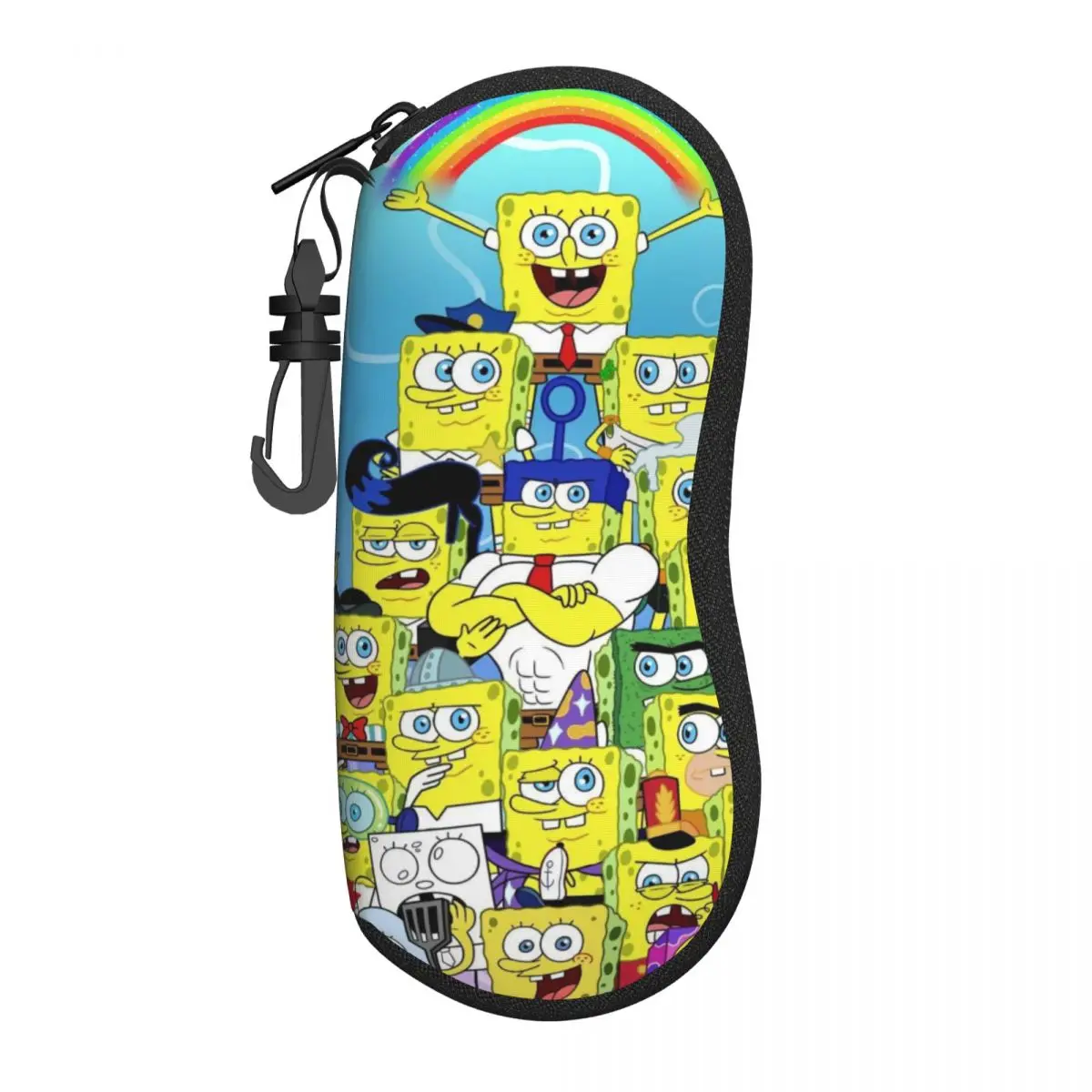 

Spongebob Portable Soft Shell Glasses Case - Lightweight, Travel-Friendly Eyewear Pouch with Easy-Access Design