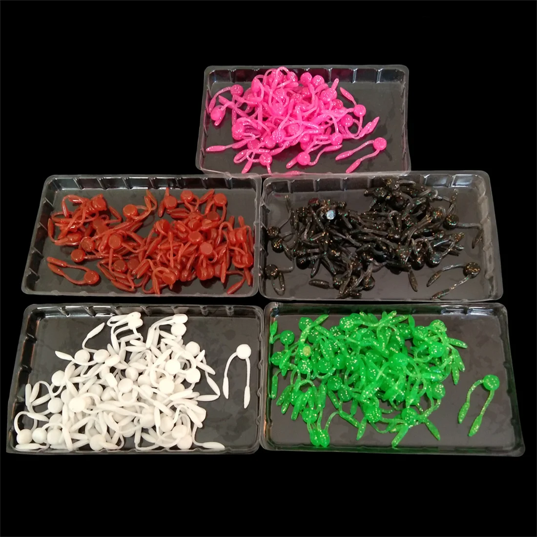 New 250pcs Wobblers mini Ocean Rock Fishing Soft Lures Rubber Soft Baits 35mm Soft Worm Artificial Baits Bass Silicone Fish