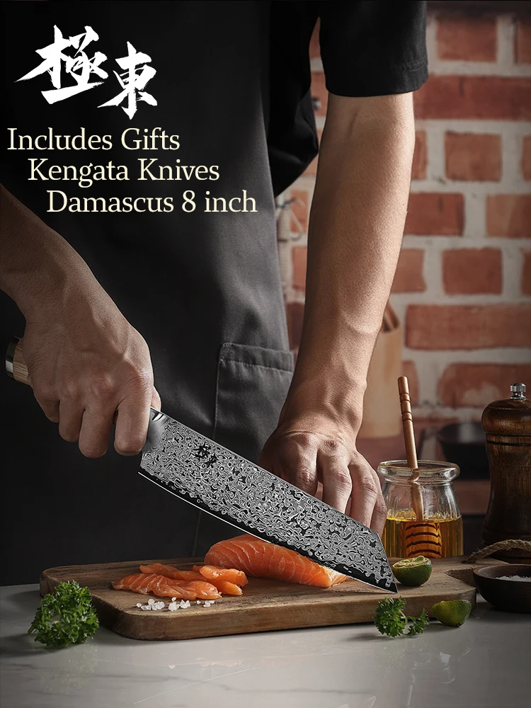 67-layer steel V gold 10 Damascus kitchen knife chef Knives Gyuto Santoku Cleaver Paring Steak Slicing Utility Boning Salmon