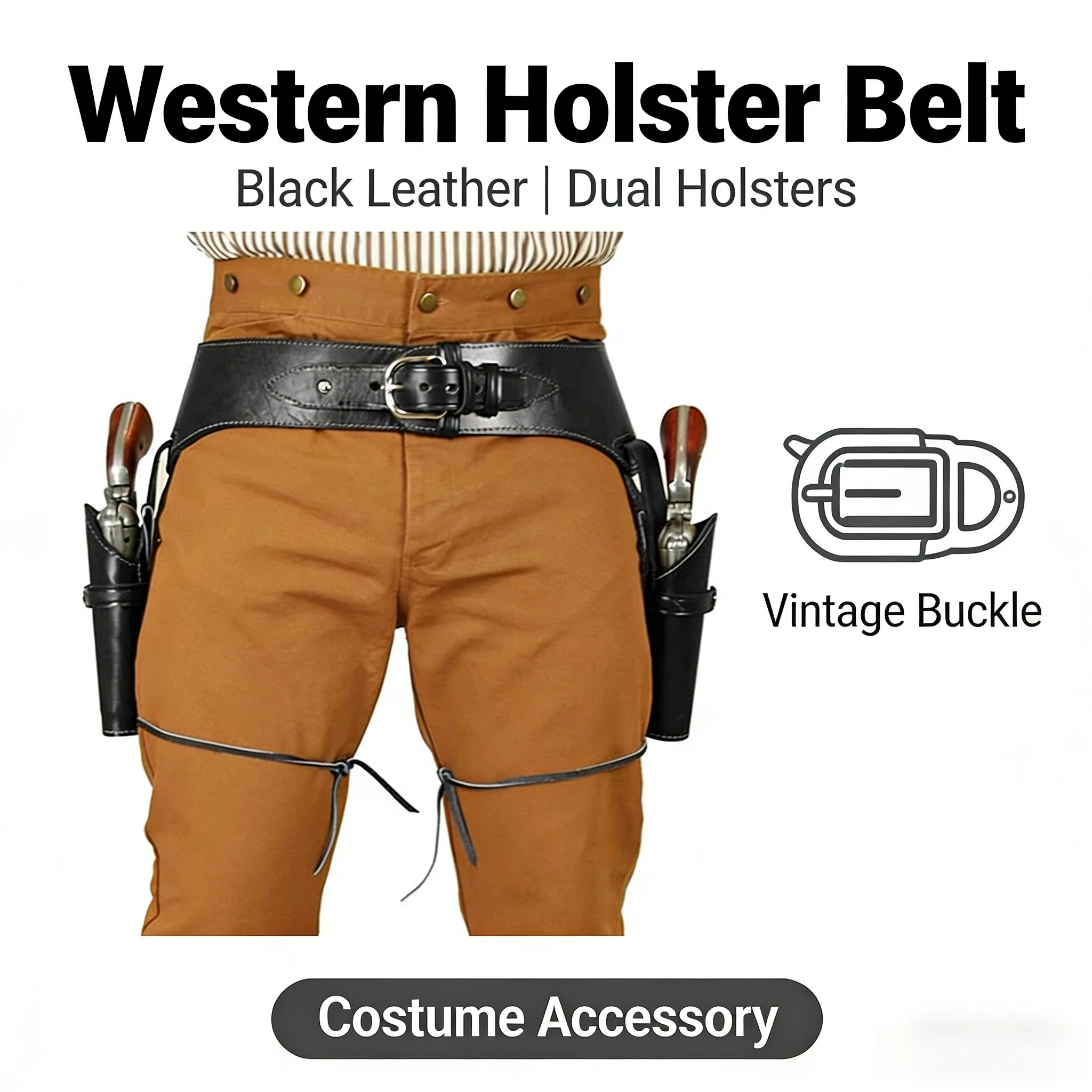 

European and American Medieval Punk Western Revolver Retro Belt COSPLAY