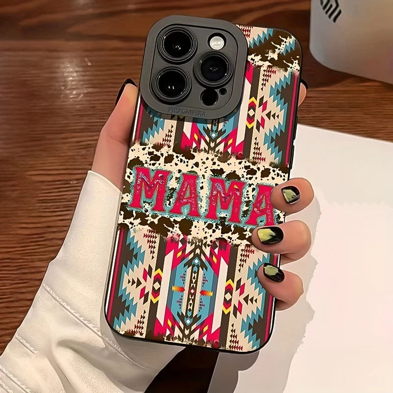 Volledige dekking met zwart westersontwerp en tagline voor Apple iPhone 11 tot 17 Pro Max Plus