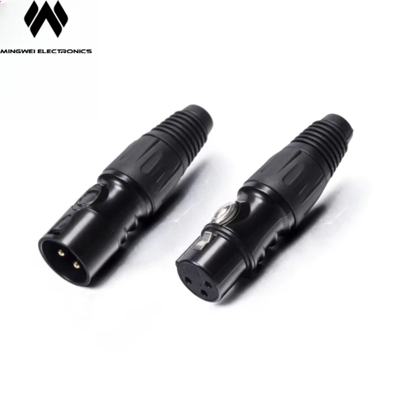 High Quality Cheap Highly Conductive Corrosion Resistant Accurately Mated Three Core Xlr Male and Female Connector